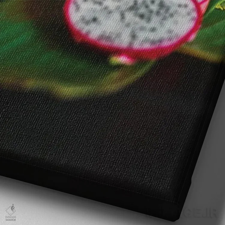 تابلو دکوراتیو درگون فروت ویتنامی اثر تای تو - نمای نزدیک بافت بوم