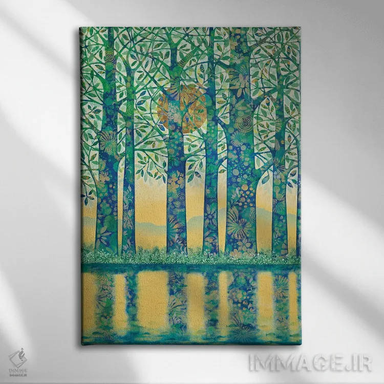 تابلو دکوراتیو سپیده دم اثر دنیلا پرزیوزو اینوالر - نمای روبهرو روی دیوار