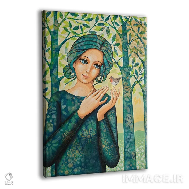 تابلو دکوراتیو بهار، افسانه سینه سرخ اثر دنیلا پرزیوزو اینوالر - نمای پرسپکتیو محصول