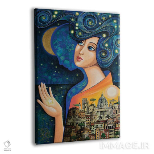 تابلو دکوراتیو رم، شهر ابدی اثر دنیلا پرزیوزو اینوالر - نمای پرسپکتیو محصول