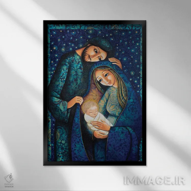 تابلو دکوراتیو نور جهان اثر دنیلا پرزیوزو اینوالر - نمای قابدار مشکی