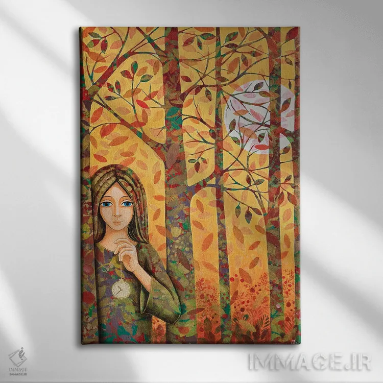 تابلو دکوراتیو انتظار اثر دنیلا پرزیوزو اینوالر - نمای روبهرو روی دیوار