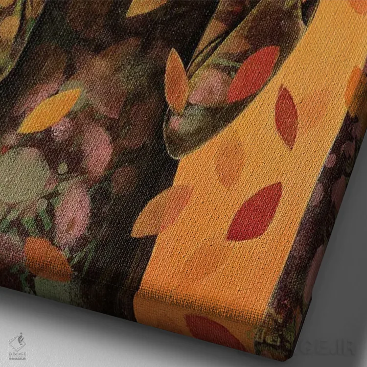 تابلو دکوراتیو لحظه بی پایان اثر دنیلا پرزیوزو اینوالر - نمای نزدیک بافت بوم