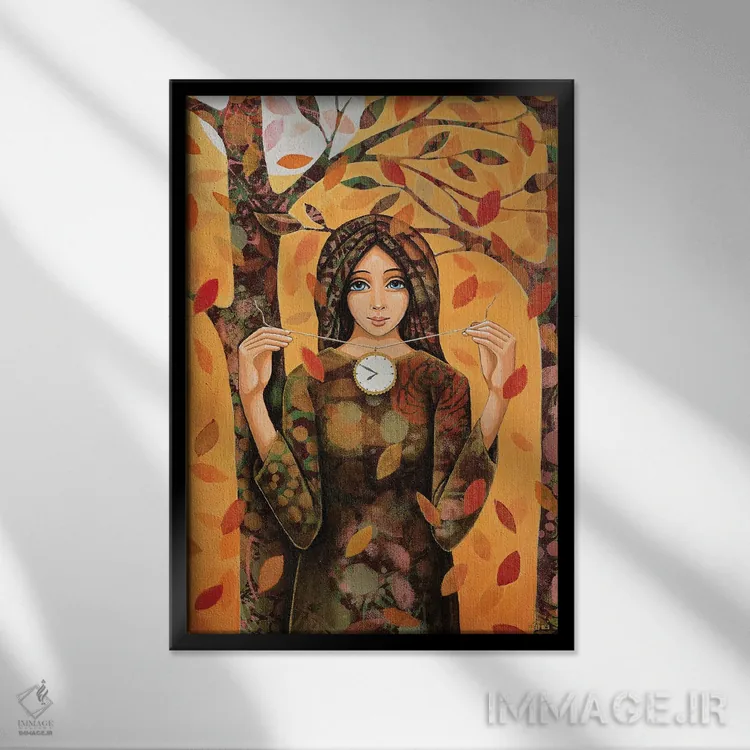 تابلو دکوراتیو لحظه بی پایان اثر دنیلا پرزیوزو اینوالر - نمای قابدار مشکی