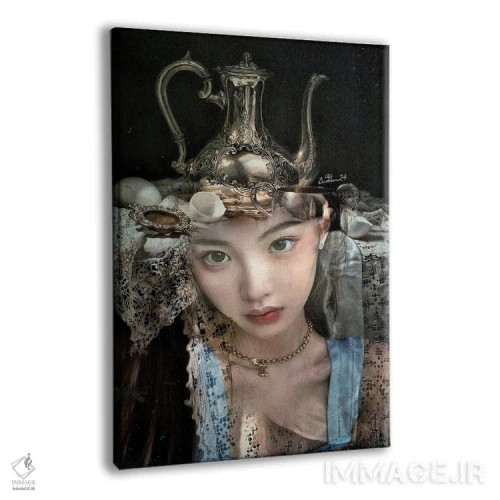 تابلو دکوراتیو بانوی چای اثر دومینیک بادوئل - نمای پرسپکتیو محصول