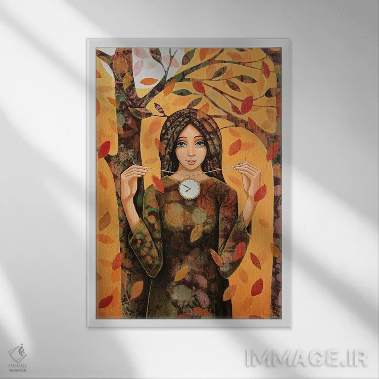 تابلو دکوراتیو لحظه بی پایان اثر دنیلا پرزیوزو اینوالر - نمای قابدار سفید