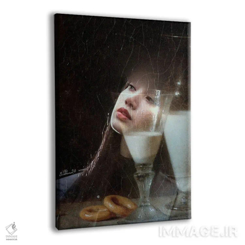 تابلو دکوراتیو خوراک مختصر اثر دومینیک بادوئل - نمای پرسپکتیو محصول