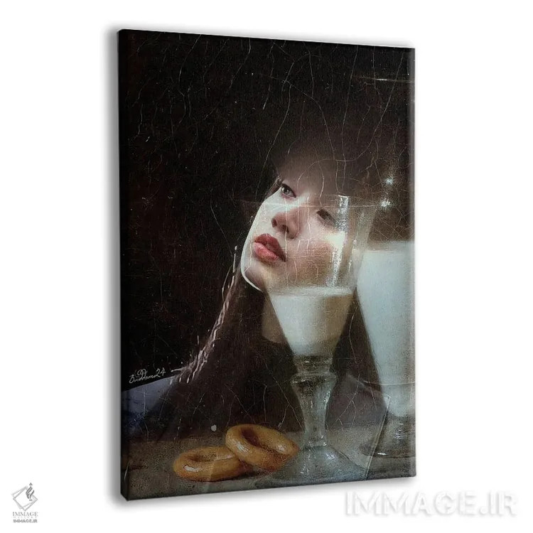 تابلو دکوراتیو خوراک مختصر اثر دومینیک بادوئل - نمای پرسپکتیو محصول