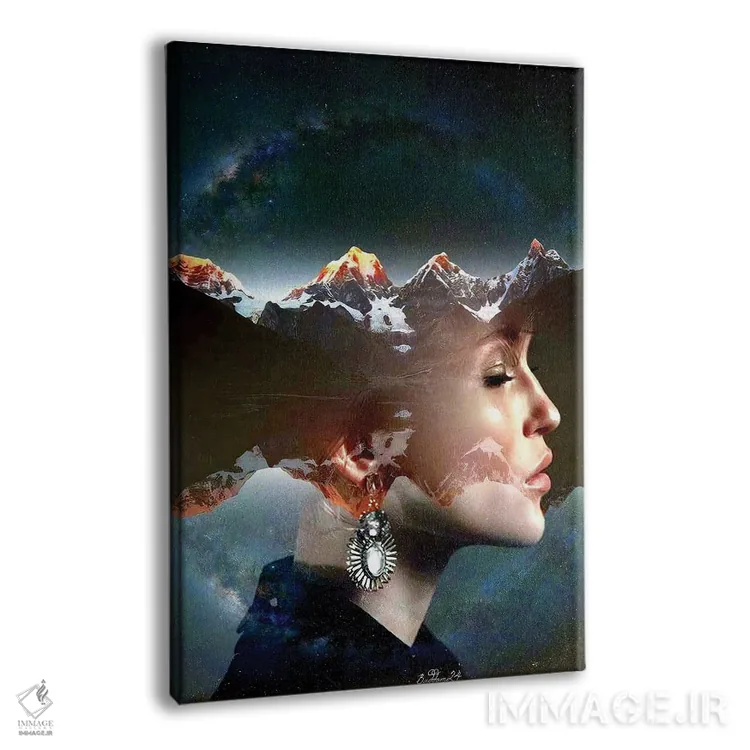 تابلو دکوراتیو شب خاموش اثر دومینیک بادوئل - نمای پرسپکتیو محصول