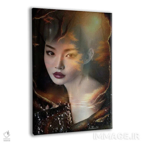 تابلو دکوراتیو افسون اثر دومینیک بادوئل - نمای پرسپکتیو محصول