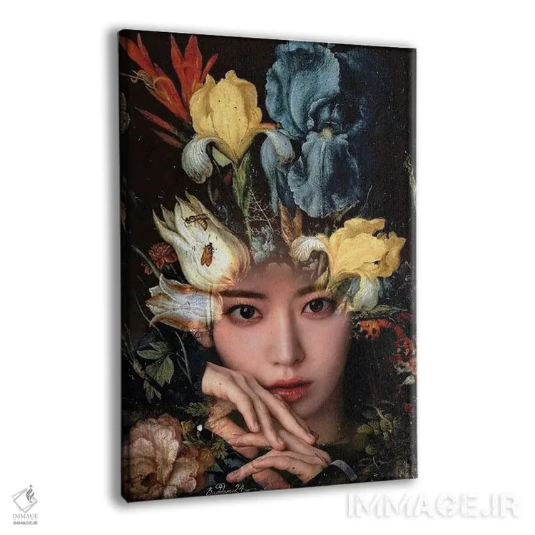 تابلو دکوراتیو جنگجوی گل ها اثر دومینیک بادوئل - نمای پرسپکتیو محصول