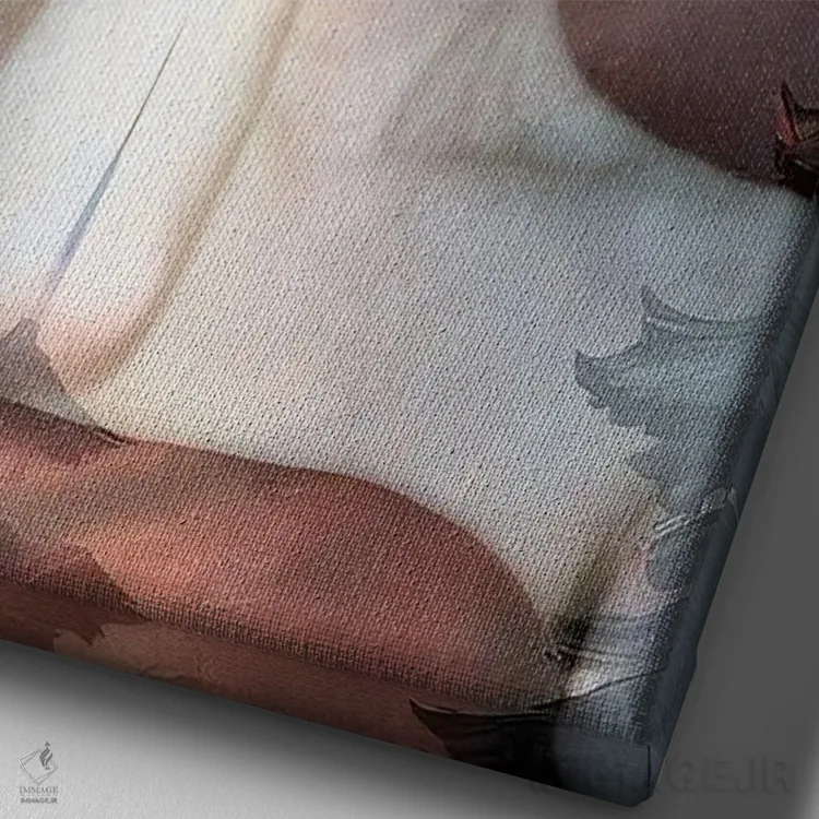 تابلو دکوراتیو پاگودا اثر دومینیک بادوئل - نمای نزدیک بافت بوم