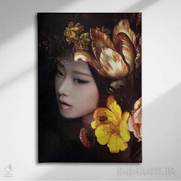 تابلو دکوراتیو نوکتورن اثر دومینیک بادوئل - نمای روبهرو روی دیوار