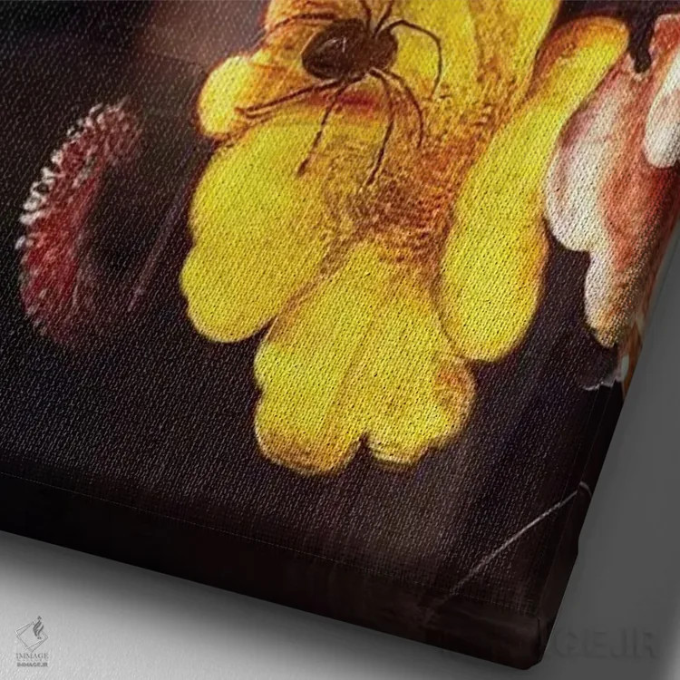 تابلو دکوراتیو نوکتورن اثر دومینیک بادوئل - نمای نزدیک بافت بوم