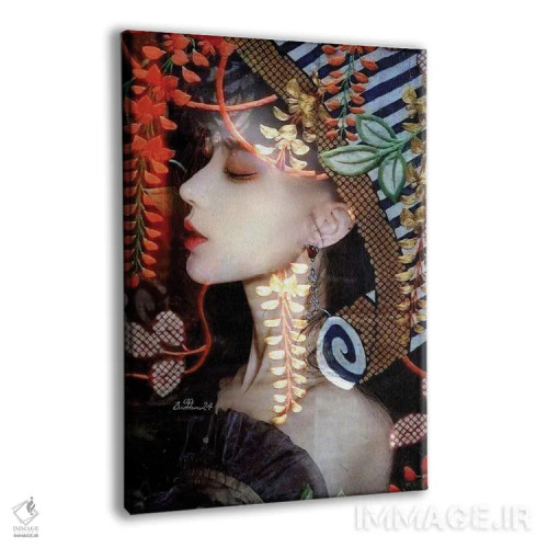 تابلو دکوراتیو کیمونو ۲ اثر دومینیک بادوئل - نمای پرسپکتیو محصول