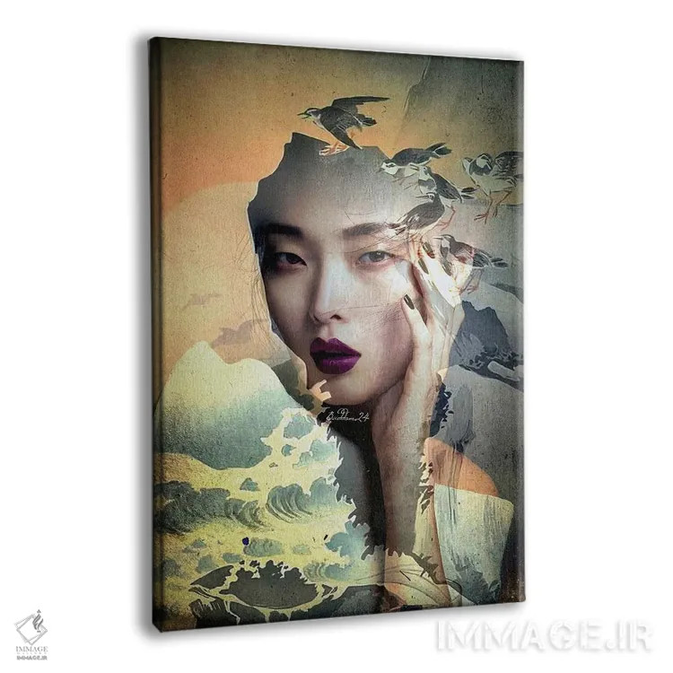 تابلو دکوراتیو خیال شرقی اثر دومینیک بادوئل - نمای پرسپکتیو محصول