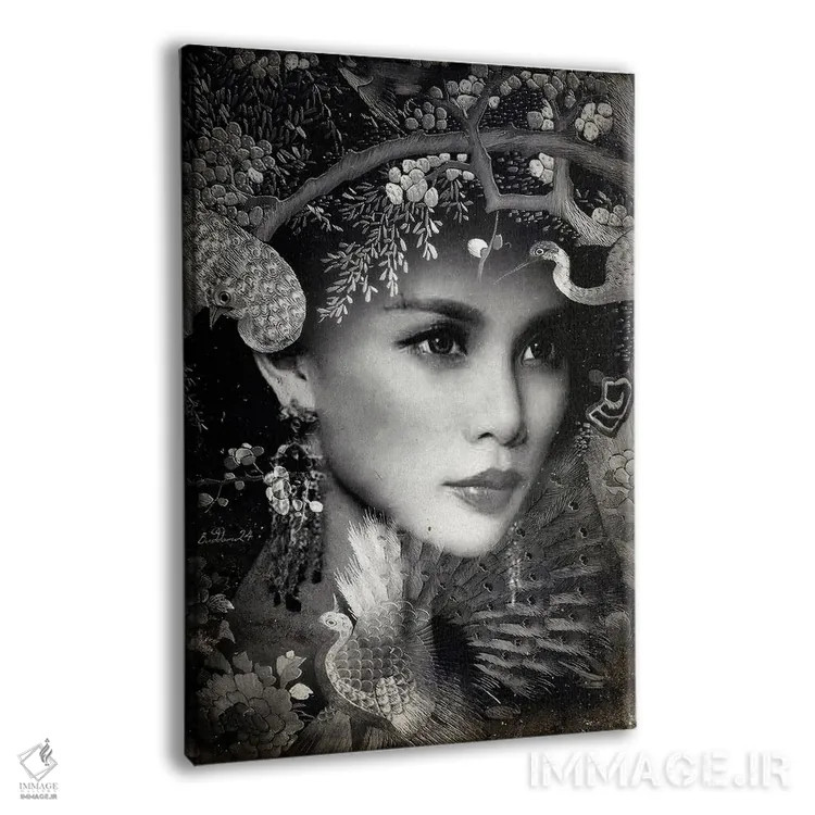 تابلو دکوراتیو ملکه جنگل اثر دومینیک بادوئل - نمای پرسپکتیو محصول