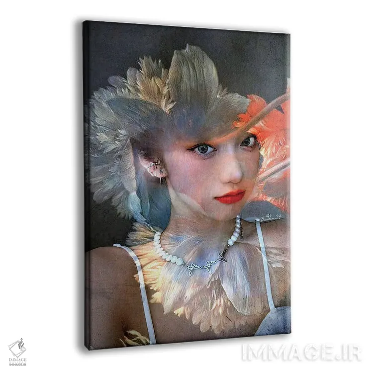 تابلو دکوراتیو همه چیز در پر و پاستل اثر دومینیک بادوئل - نمای پرسپکتیو محصول