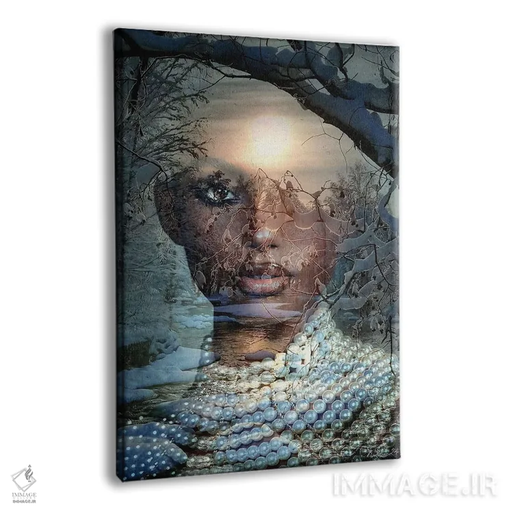 تابلو دکوراتیو زمستان تاریک اثر دومینیک بادوئل - نمای پرسپکتیو محصول