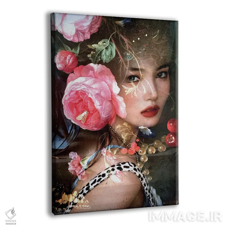 تابلو دکوراتیو بانویی در گلخانه اثر دومینیک بادوئل - نمای پرسپکتیو محصول