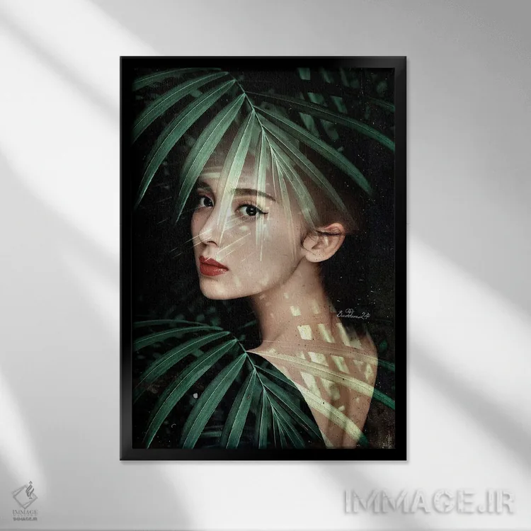 تابلو دکوراتیو بیرون از جنگل اثر دومینیک بادوئل - نمای قابدار مشکی