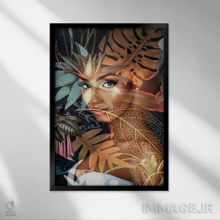 تابلو دکوراتیو آمانیرناس اثر دومینیک بادوئل - نمای قابدار مشکی