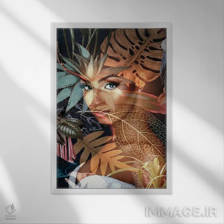 تابلو دکوراتیو آمانیرناس اثر دومینیک بادوئل - نمای قابدار سفید