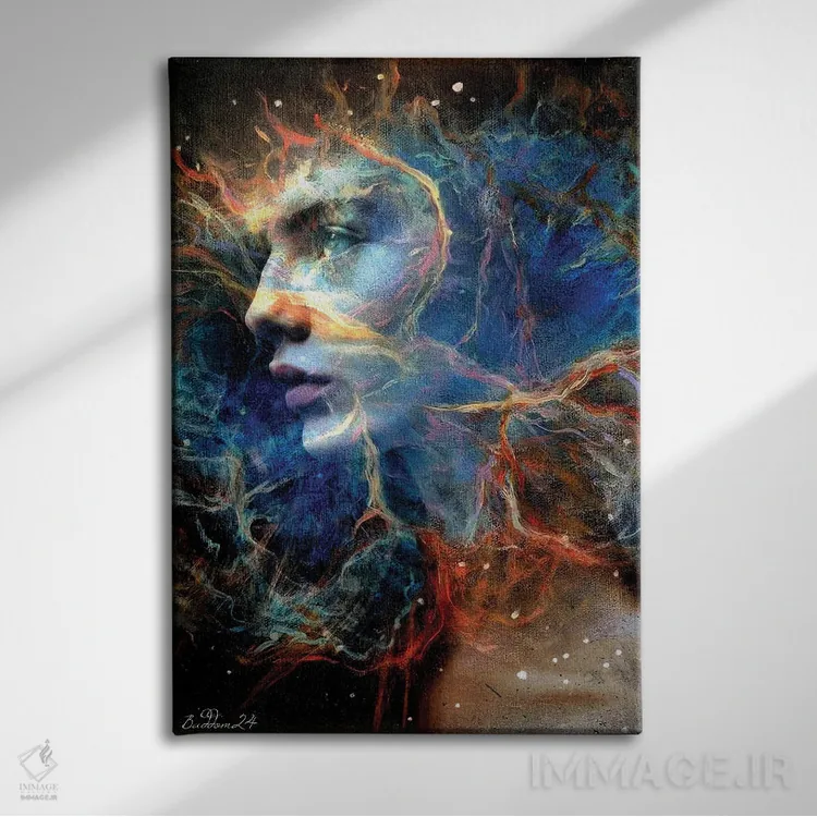 تابلو دکوراتیو فروپاشی اثر دومینیک بادوئل - نمای روبهرو روی دیوار