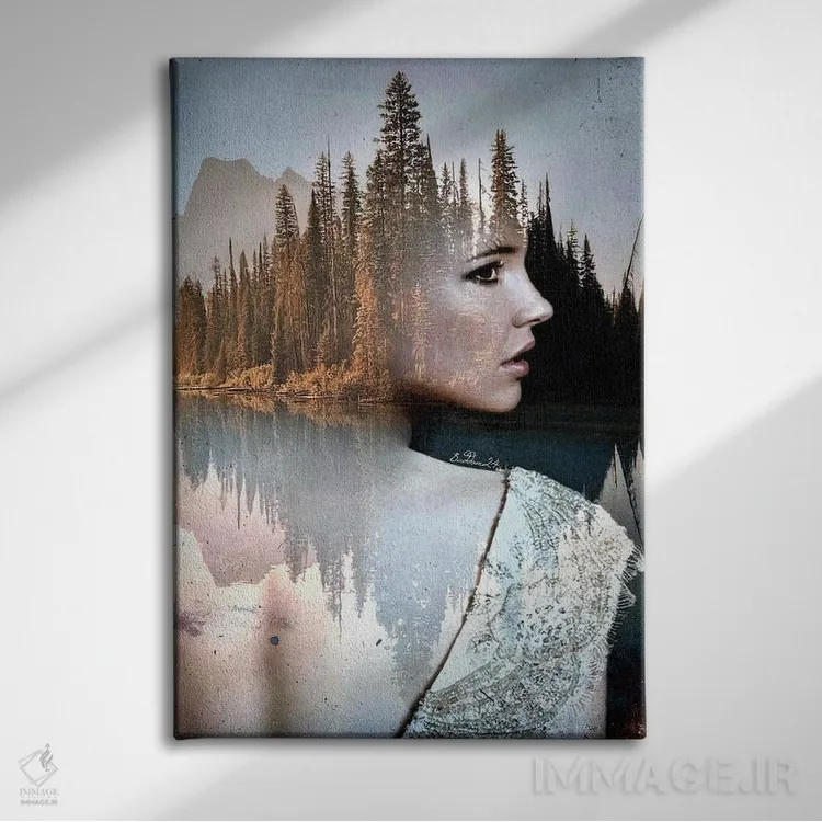 تابلو دکوراتیو تامل اثر دومینیک بادوئل - نمای روبهرو روی دیوار