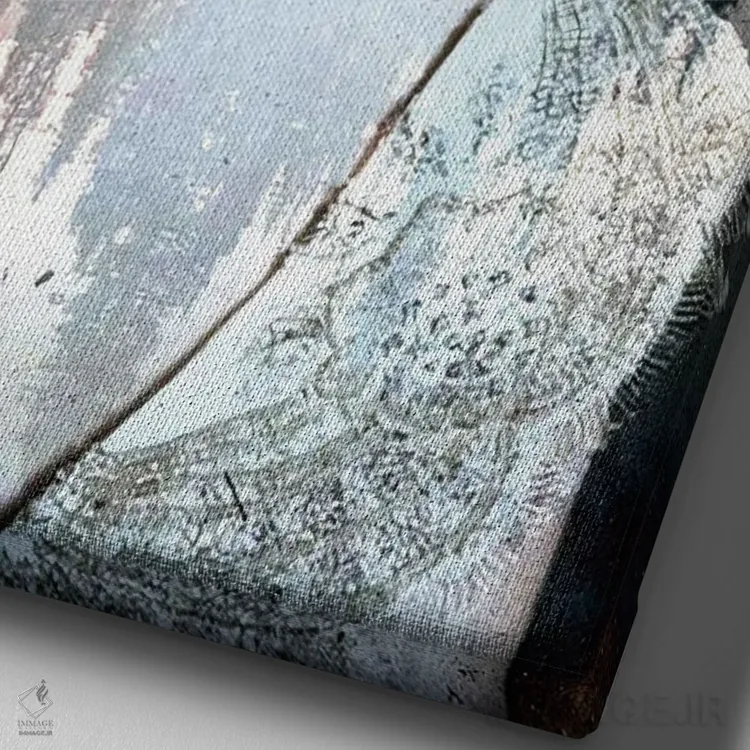 تابلو دکوراتیو تامل اثر دومینیک بادوئل - نمای نزدیک بافت بوم