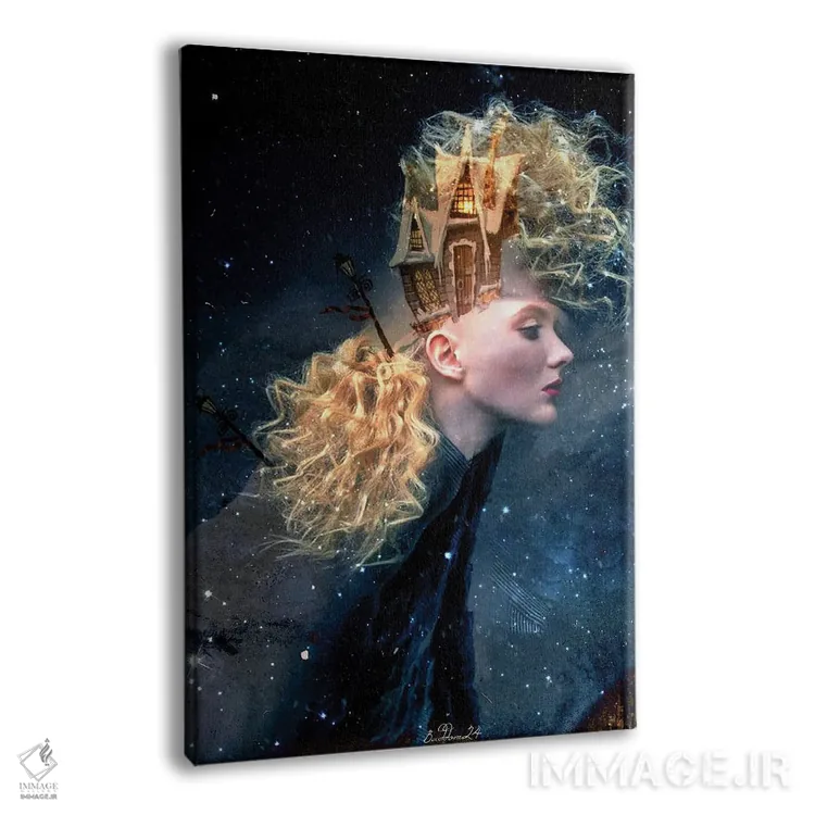 تابلو دکوراتیو پری کریسمس اثر دومینیک بادوئل - نمای پرسپکتیو محصول