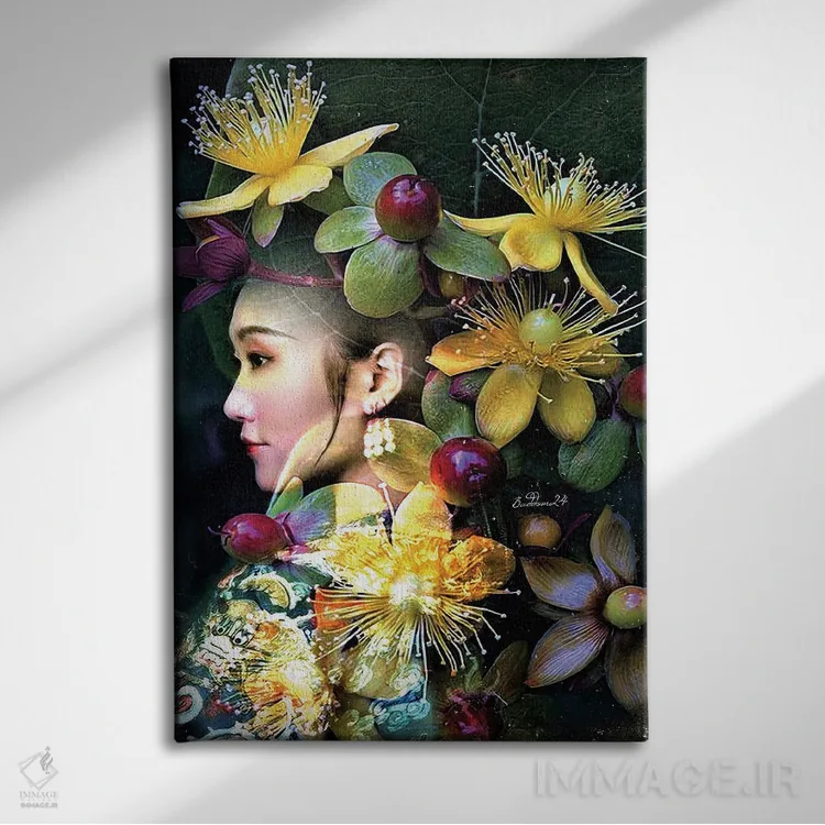 تابلو دکوراتیو کیمونو اثر دومینیک بادوئل - نمای روبهرو روی دیوار