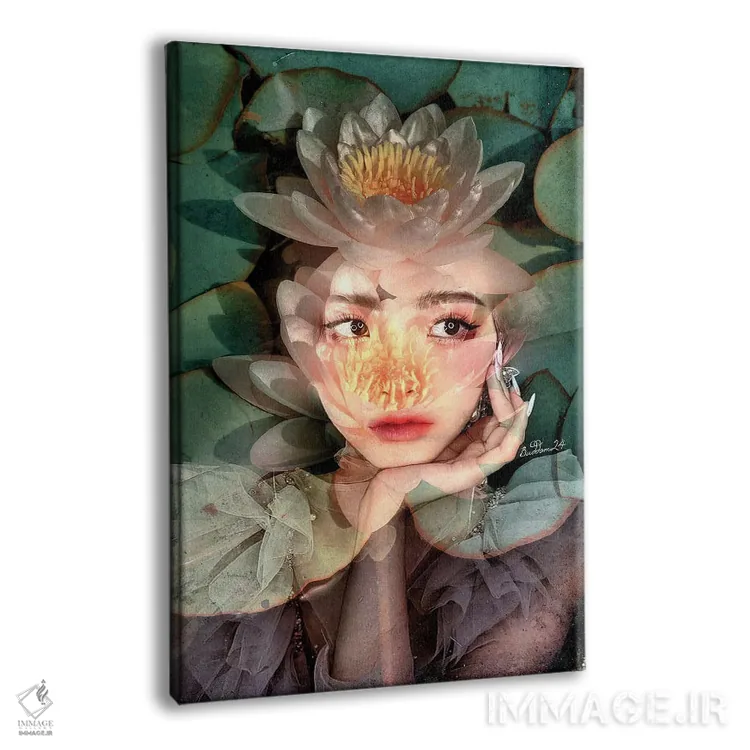 تابلو دکوراتیو پیرو، لوتوس کوچک اثر دومینیک بادوئل - نمای پرسپکتیو محصول