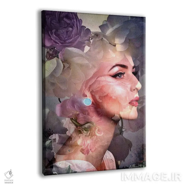 تابلو دکوراتیو رزها اثر دومینیک بادوئل - نمای پرسپکتیو محصول