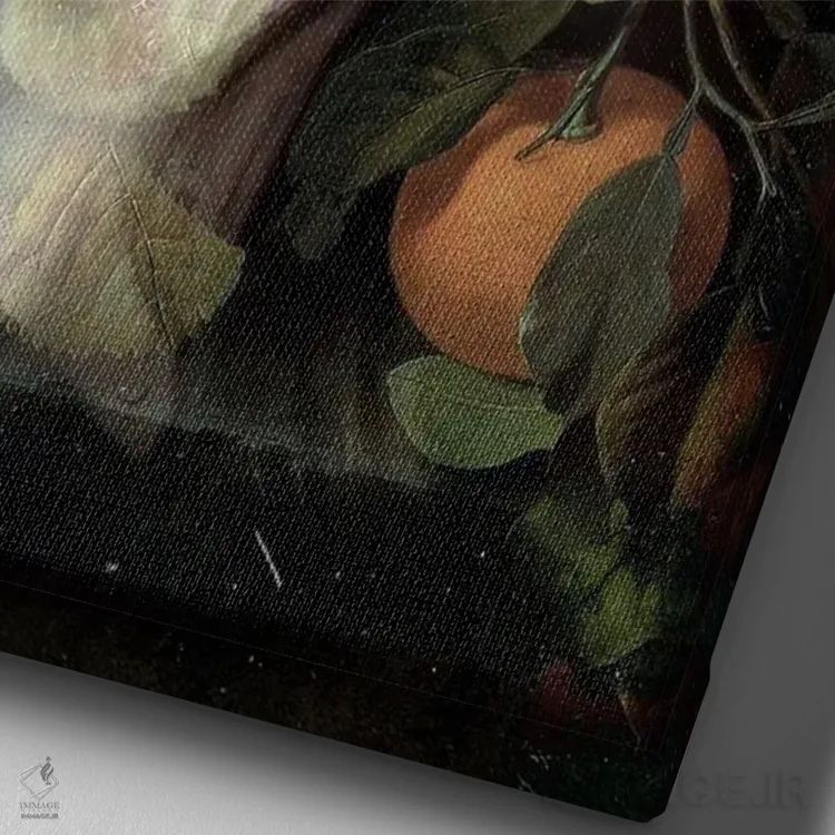 تابلو دکوراتیو فراوانی اثر دومینیک بادوئل - نمای نزدیک بافت بوم