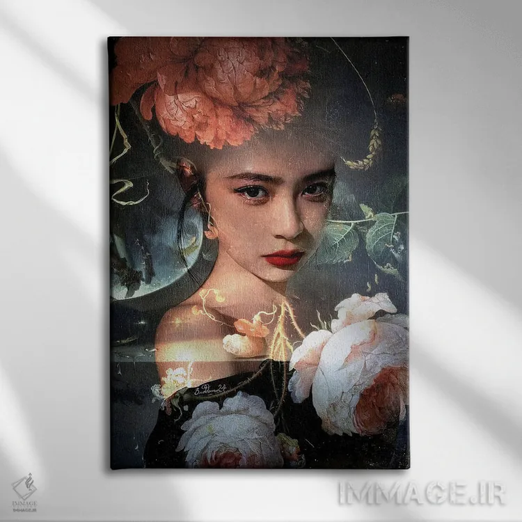 تابلو دکوراتیو کنتسا اثر دومینیک بادوئل - نمای روبهرو روی دیوار