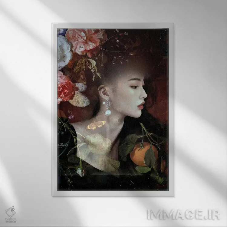 تابلو دکوراتیو فراوانی اثر دومینیک بادوئل - نمای قابدار سفید