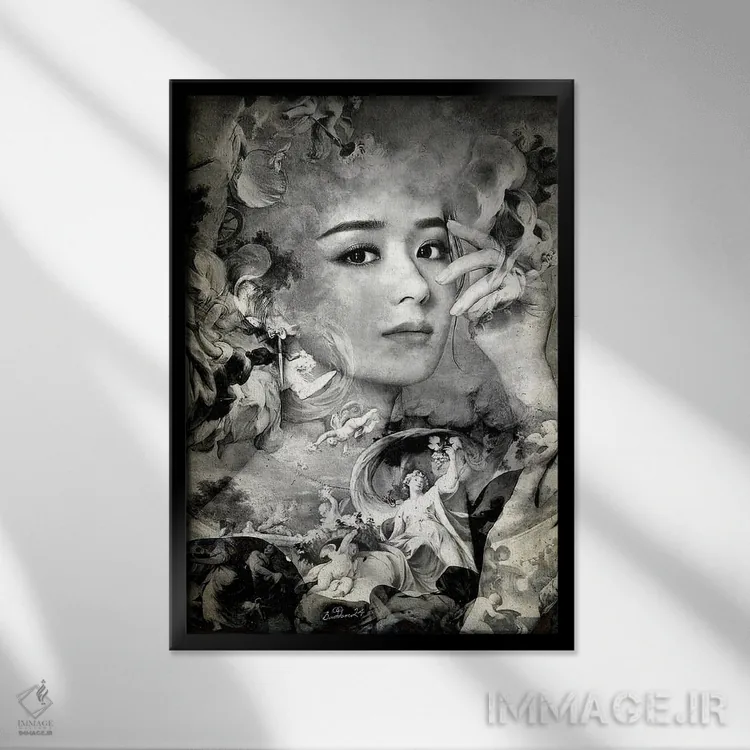 تابلو دکوراتیو مارکیز اثر دومینیک بادوئل - نمای قابدار مشکی