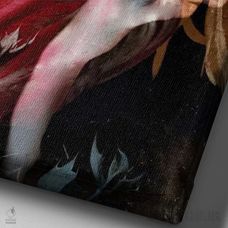 تابلو دکوراتیو ملکه شب اثر دومینیک بادوئل - نمای نزدیک بافت بوم