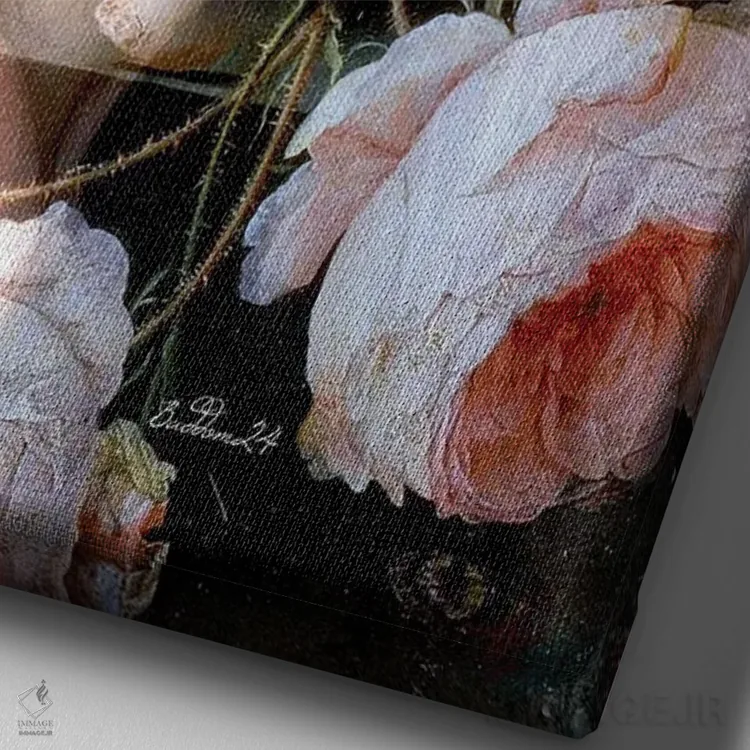 تابلو دکوراتیو پنچیا اثر دومینیک بادوئل - نمای نزدیک بافت بوم