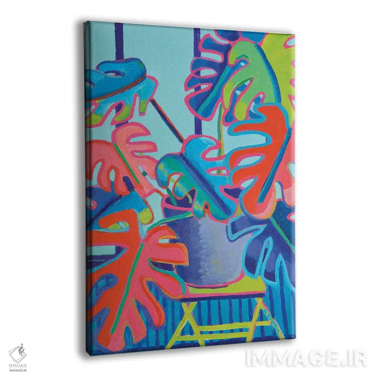 تابلو دکوراتیو مونسترا دلیسیوزا اثر دبرا برتون رابینسون - نمای پرسپکتیو محصول