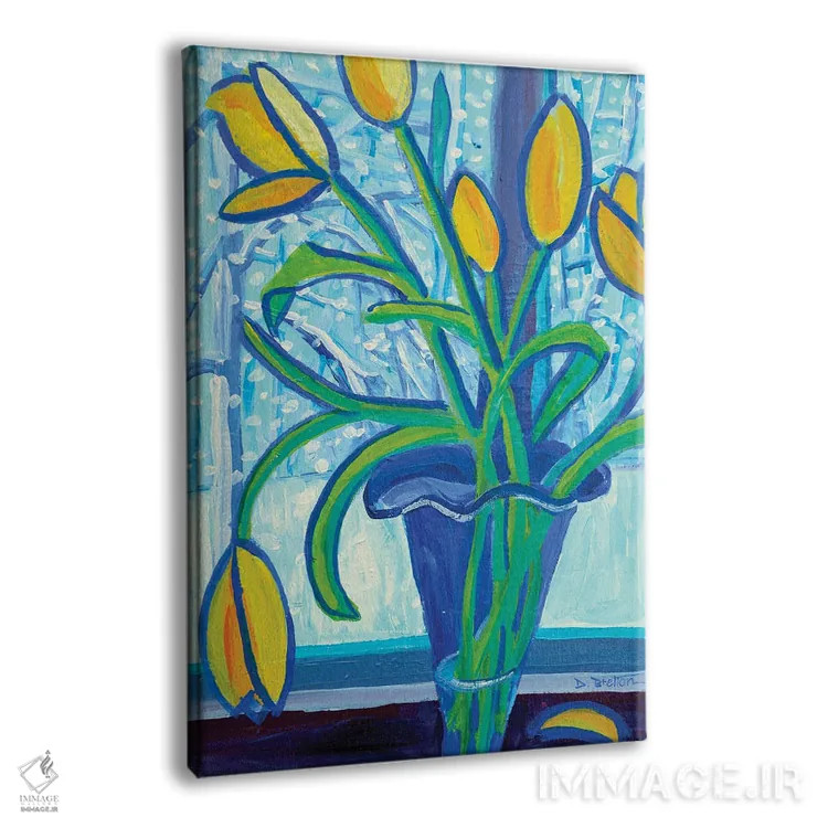 تابلو دکوراتیو لاله های طوفان برف ۲ اثر دبرا برتون رابینسون - نمای پرسپکتیو محصول