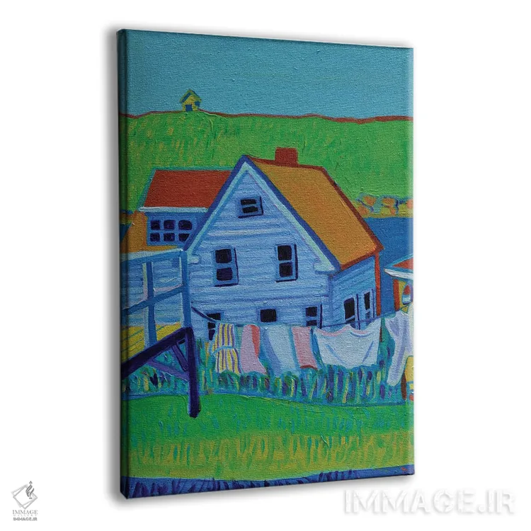 تابلو دکوراتیو طناب رخت، جزیره مون هیگان، مین اثر دبرا برتون رابینسون - نمای پرسپکتیو محصول