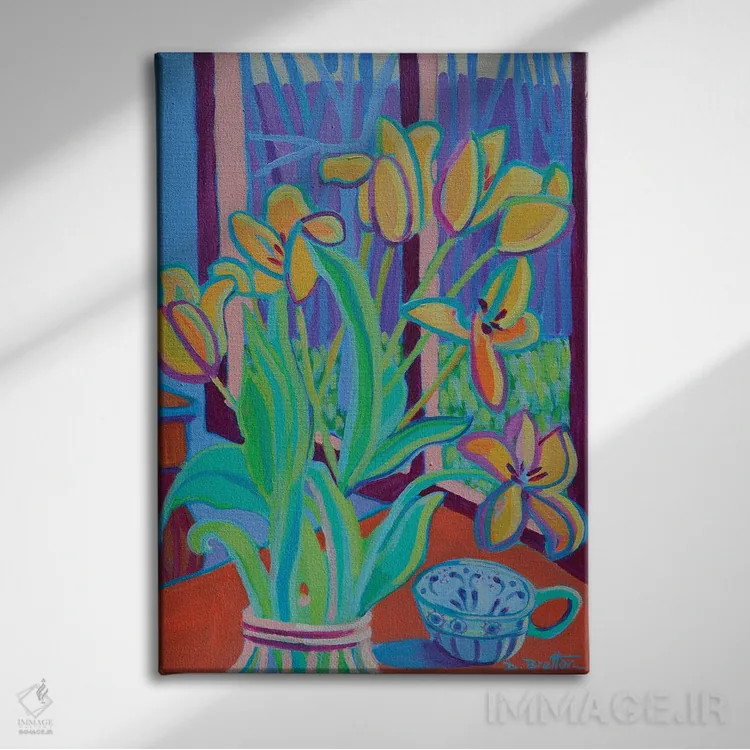 تابلو دکوراتیو نور و روح اثر دبرا برتون رابینسون - نمای روبهرو روی دیوار