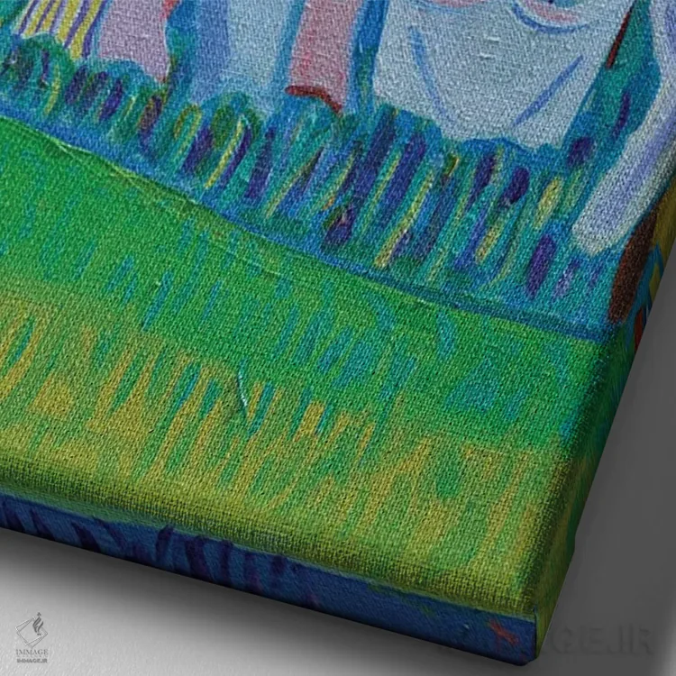 تابلو دکوراتیو طناب رخت، جزیره مون هیگان، مین اثر دبرا برتون رابینسون - نمای نزدیک بافت بوم