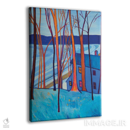 تابلو دکوراتیو یخ زده بر دریاچه فریمن اثر دبرا برتون رابینسون - نمای پرسپکتیو محصول