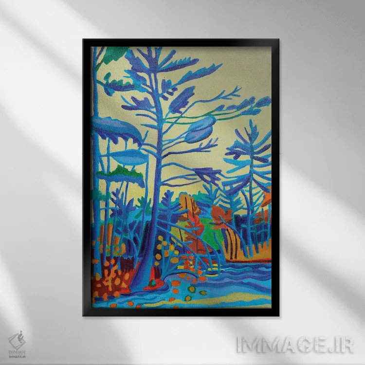 تابلو دکوراتیو مرخصی مساپوآگ اثر دبرا برتون رابینسون - نمای قابدار مشکی