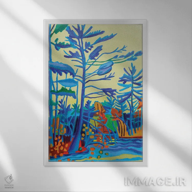 تابلو دکوراتیو مرخصی مساپوآگ اثر دبرا برتون رابینسون - نمای قابدار سفید