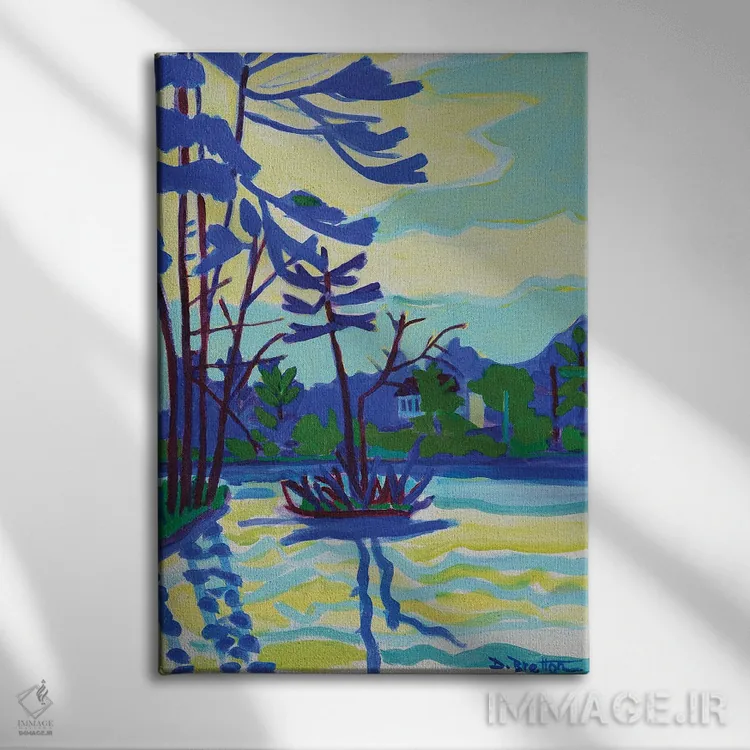 تابلو دکوراتیو جزیره مساپوآگ اثر دبرا برتون رابینسون - نمای روبهرو روی دیوار