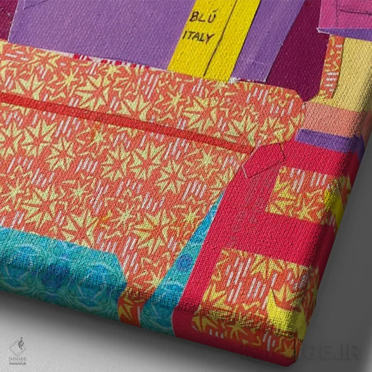 تابلو دکوراتیو آشپزخانه کلیسا اثر دبرا برتون رابینسون - نمای نزدیک بافت بوم